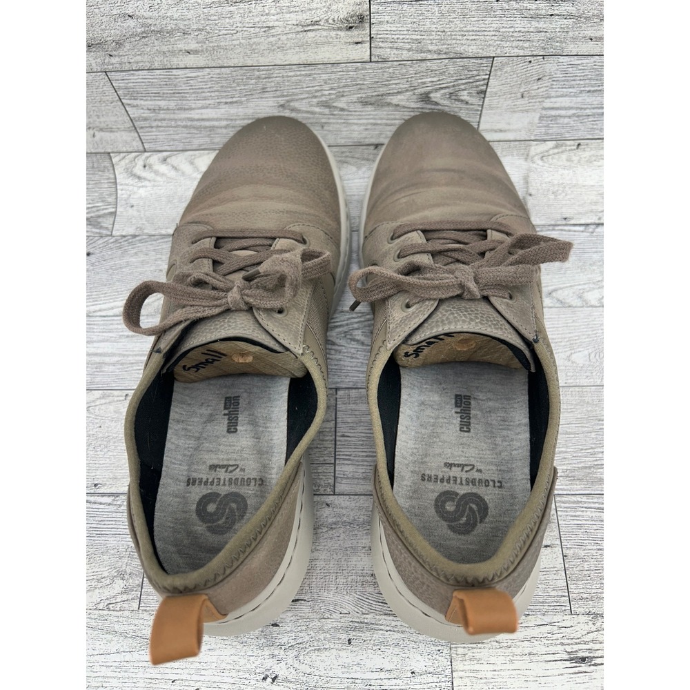 Clarks Cloudsteppers Women Sneakers Taupe Leather Lace Up Casual Comfort Sz 7.5M - Picture 8 of 14
